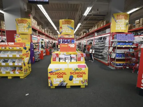 School supplies at Staples