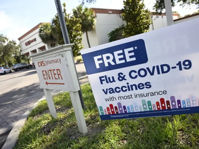 CVS vaccine sign