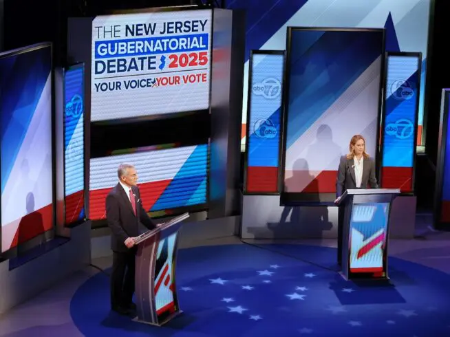 Jack Ciattarelli, Mikie Sherrill debate